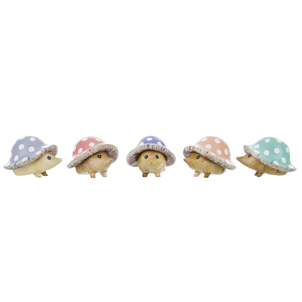 Porcospino del popolo dei funghi - Toadstool Hedgies - Dipinto a Mano- Capitani Coraggiosi