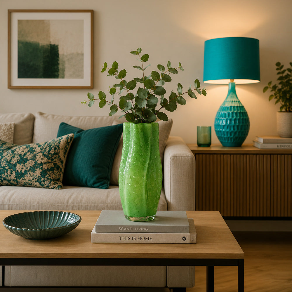 Vaso Verde Cm.11x24 Collezione Imani - Fade
