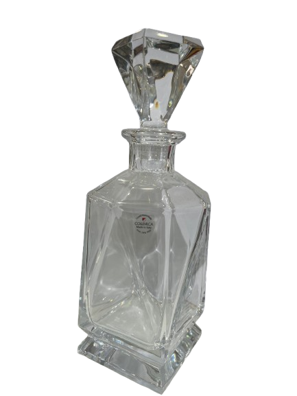 Bottiglia Whiskey in cristallo H.24.5cm Collevilca