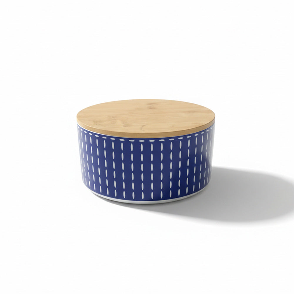 Biscottiera Havana Blue 19x9cm - Fade Maison