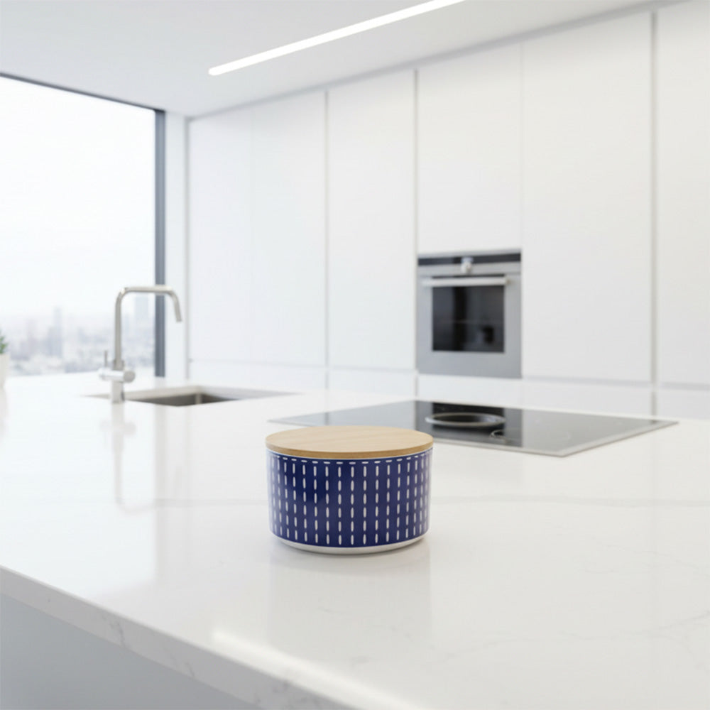 Biscottiera Havana Blue 19x9cm - Fade Maison