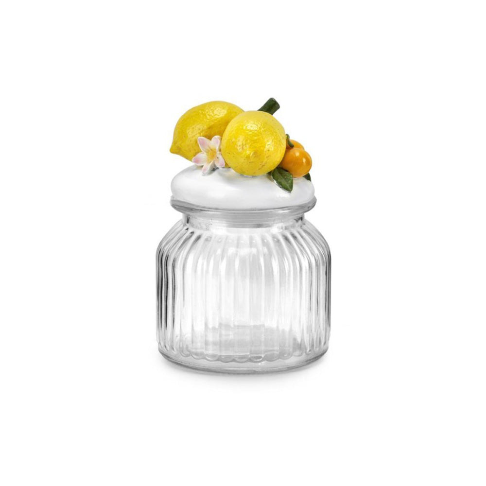 Barattolo Jaffa in vetro con limoni 16,5 Cm - Fade