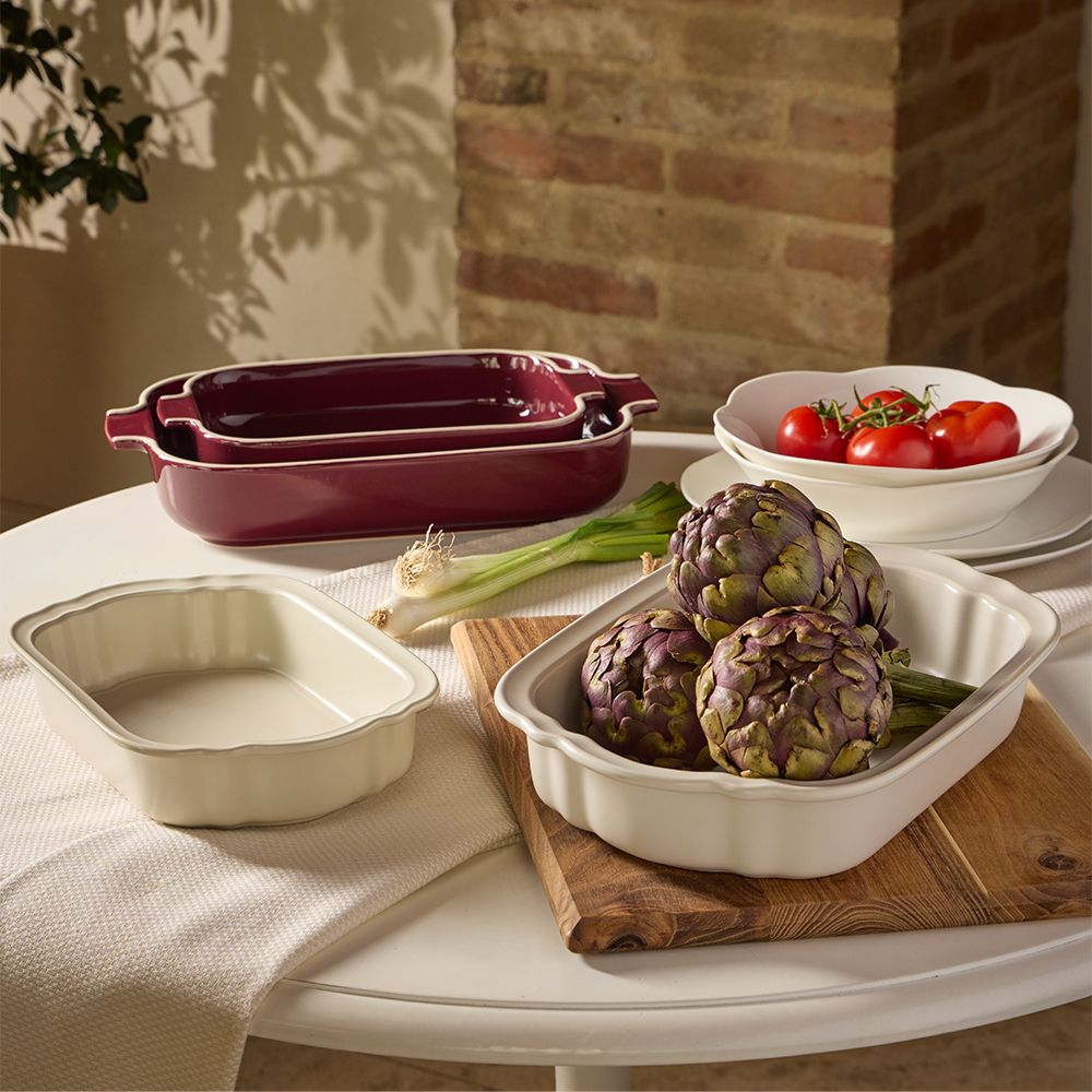 Pirofila rettangolare 36 x 23 cm Syrah Stoneware Rosso - Tognana