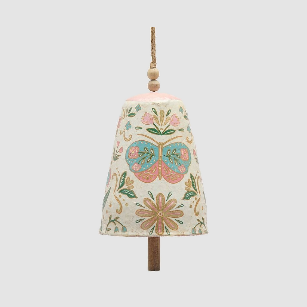 Decoro Campana Fiocco da Appendere 2 Colori Assortiti H. 18 - EDG