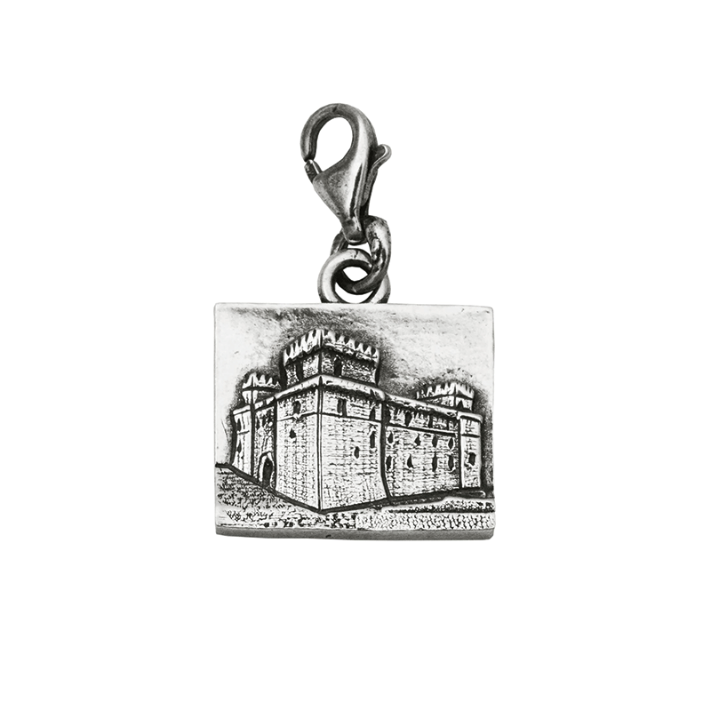 Ciondolo I Love Abruzzo in Argento Castello di Celano (Piccolomini)