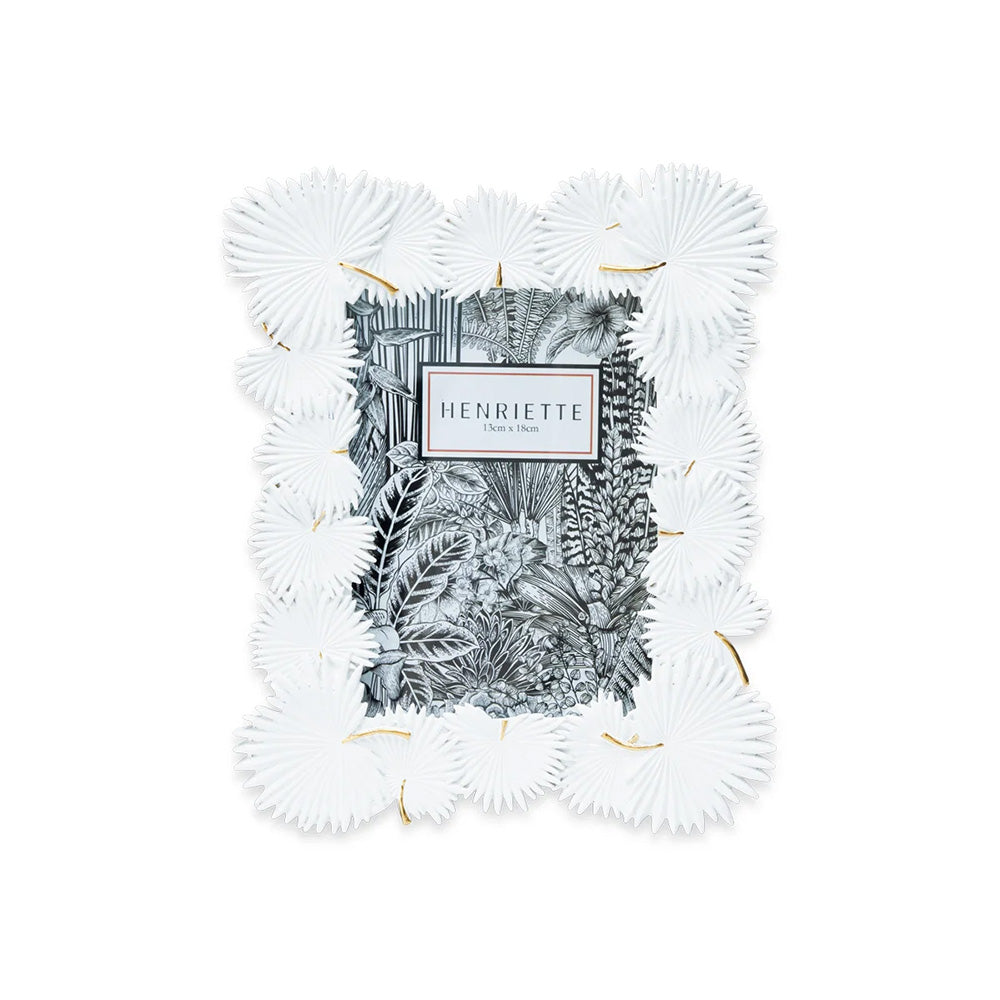 Cornice Palme Bianca 20,5x25cm (13x18) - Henriette