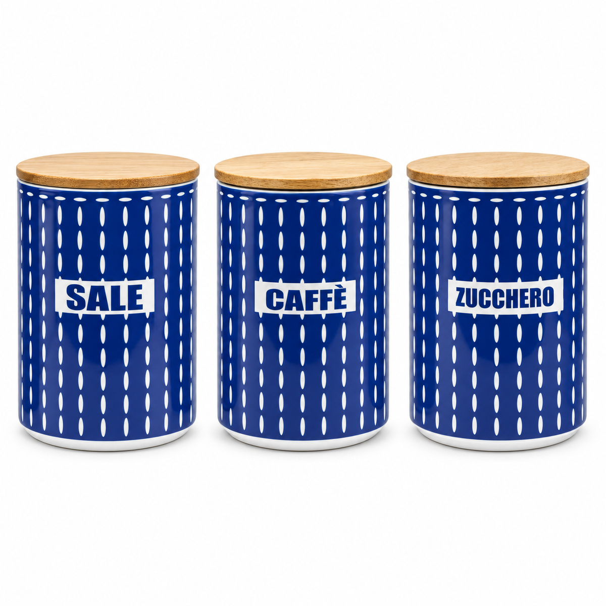 Barattoli Havana Blu 10x15cm Sale, Zucchero, Caffè - Fade Maison
