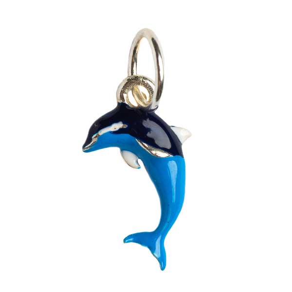 Ciondolo I Love Abruzzo in Argento Delfino