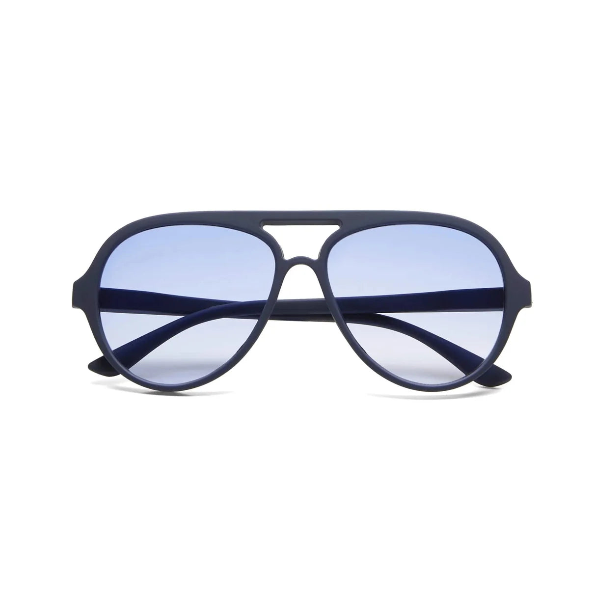 Occhiali da sole a goccia modello Alessio Midnight Blue - Più Forty