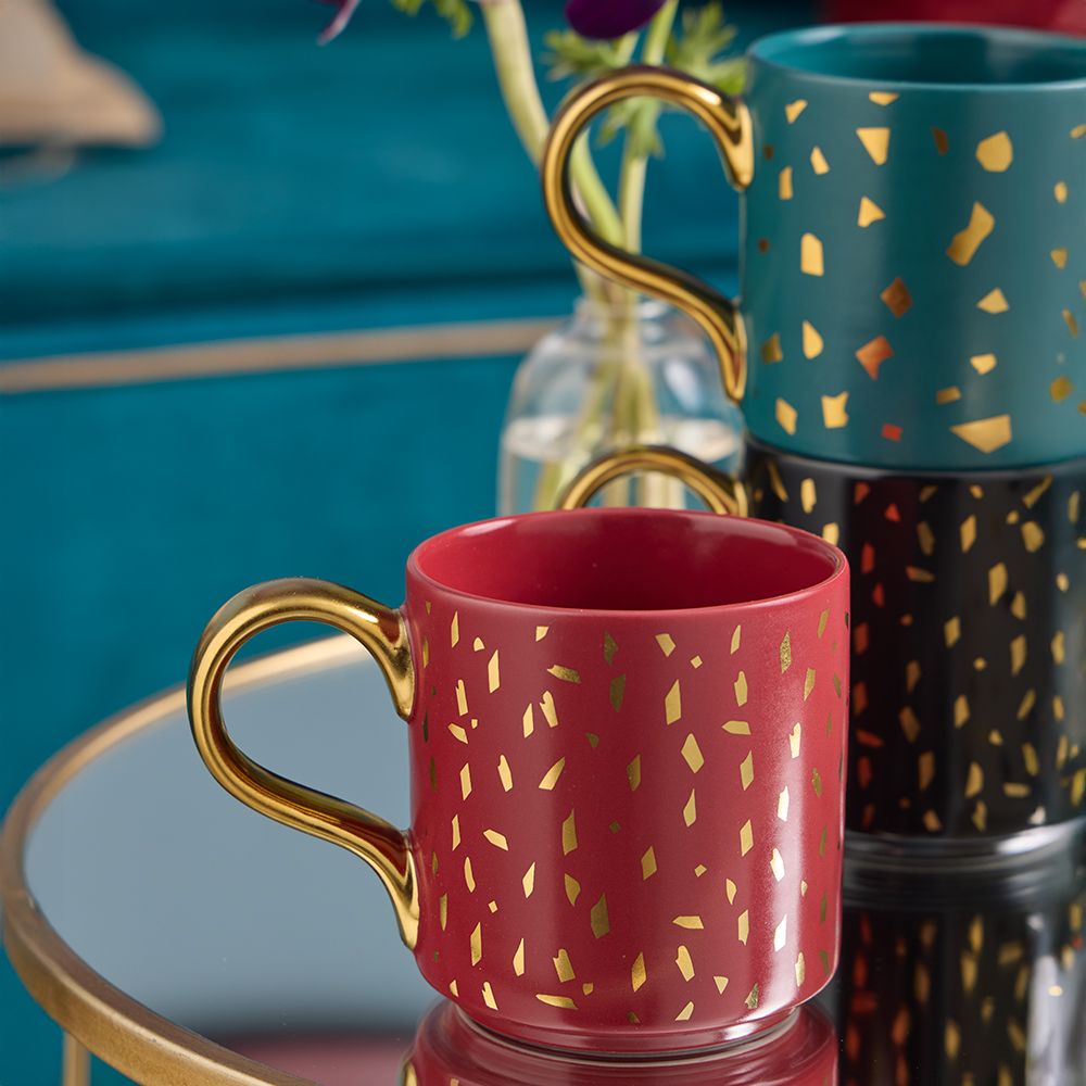 Mug 350 cc Friz New Bone China Rosso Linea New Milk&Coffee - Tognana