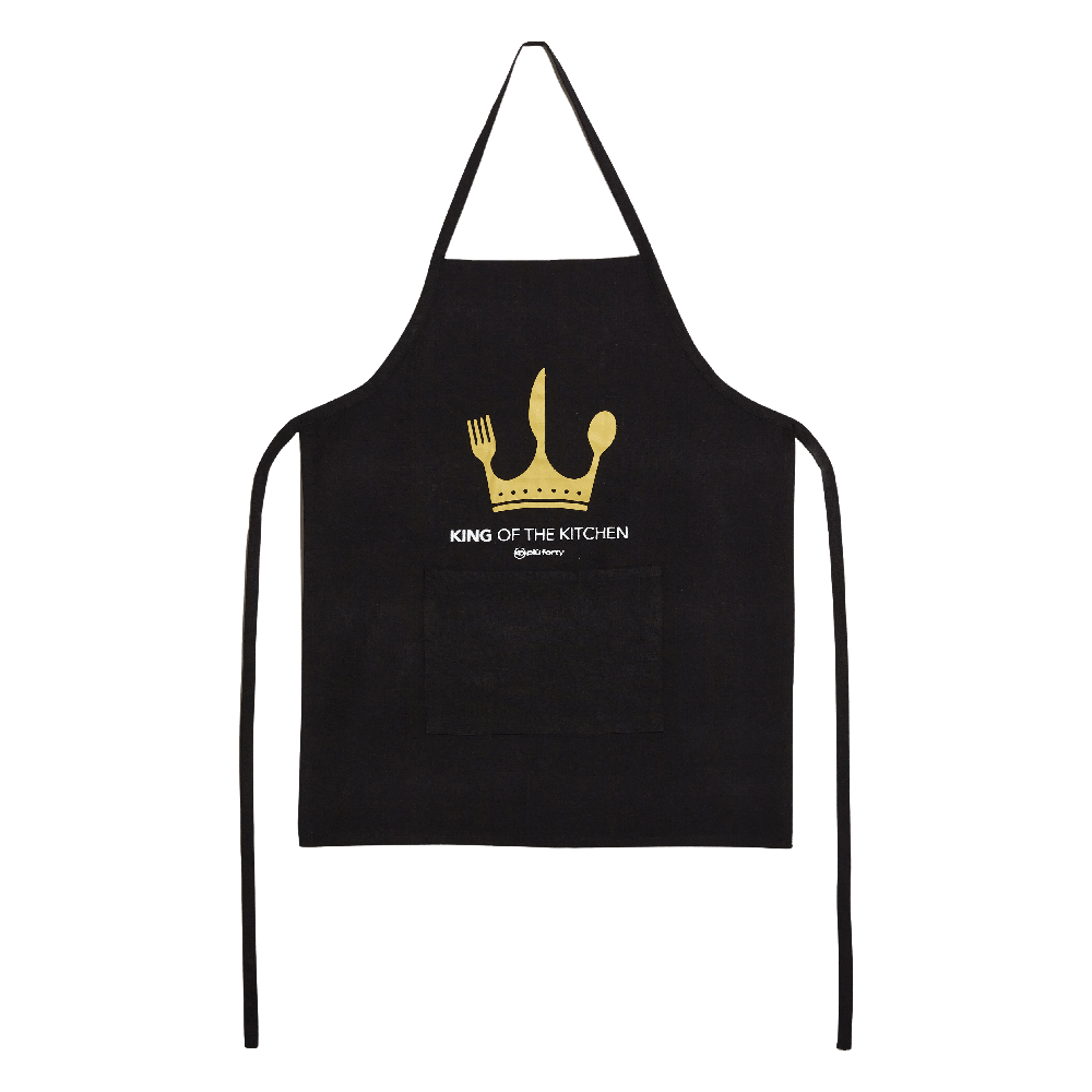 Grembiule da cucina nero "King of the Kitchen" - Più Forty