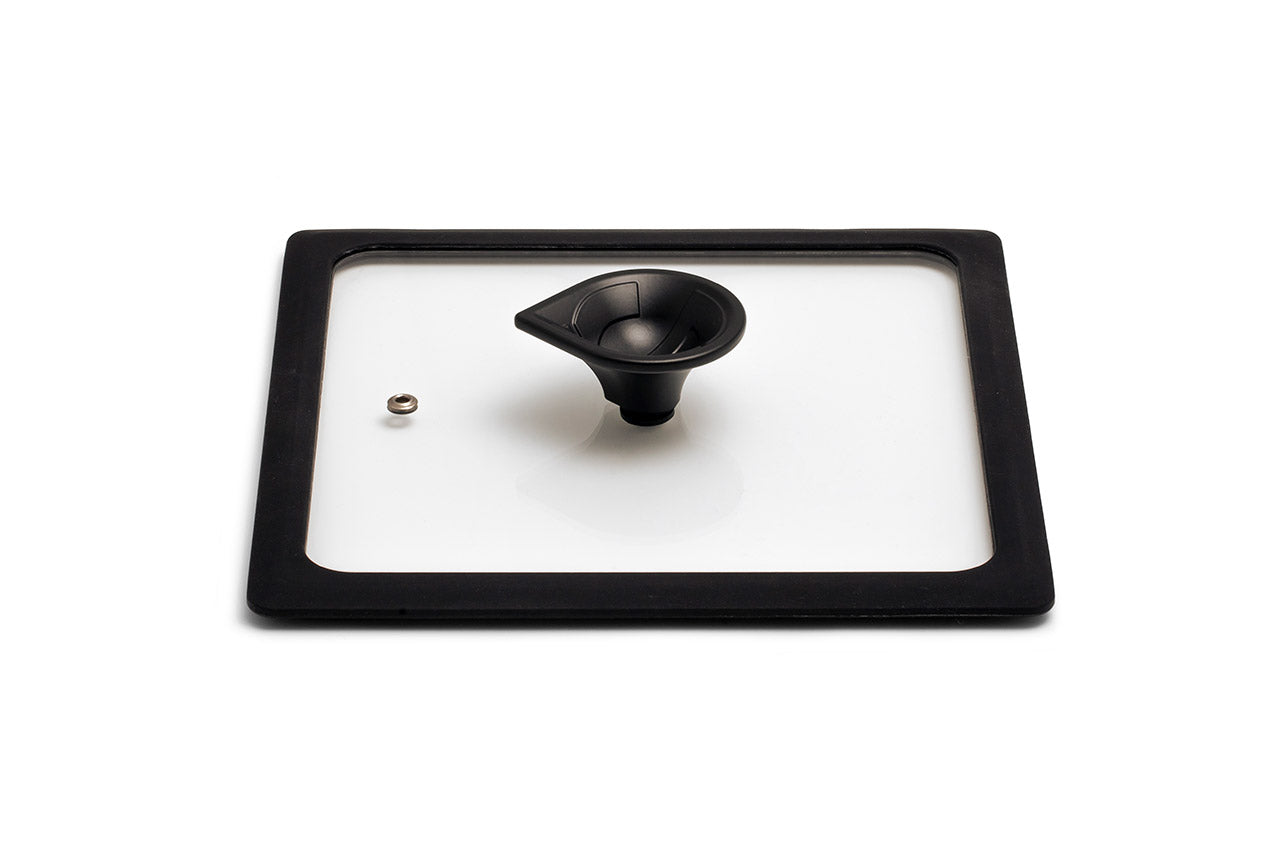 Coperchio Quadrato in vetro temperato 25x25