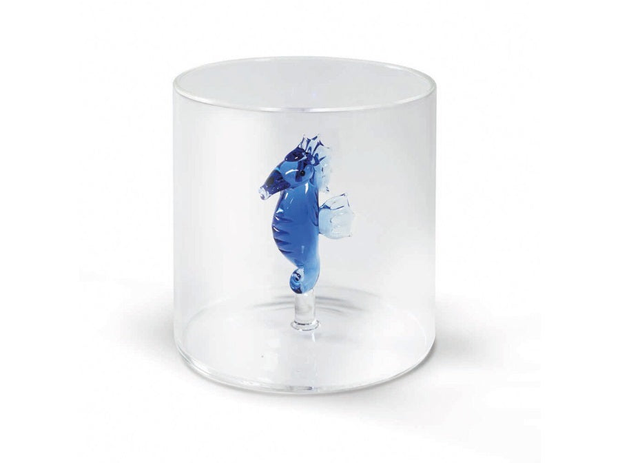 Bicchieri Figura Colorata in Vetro Borosilicato Cavalluccio