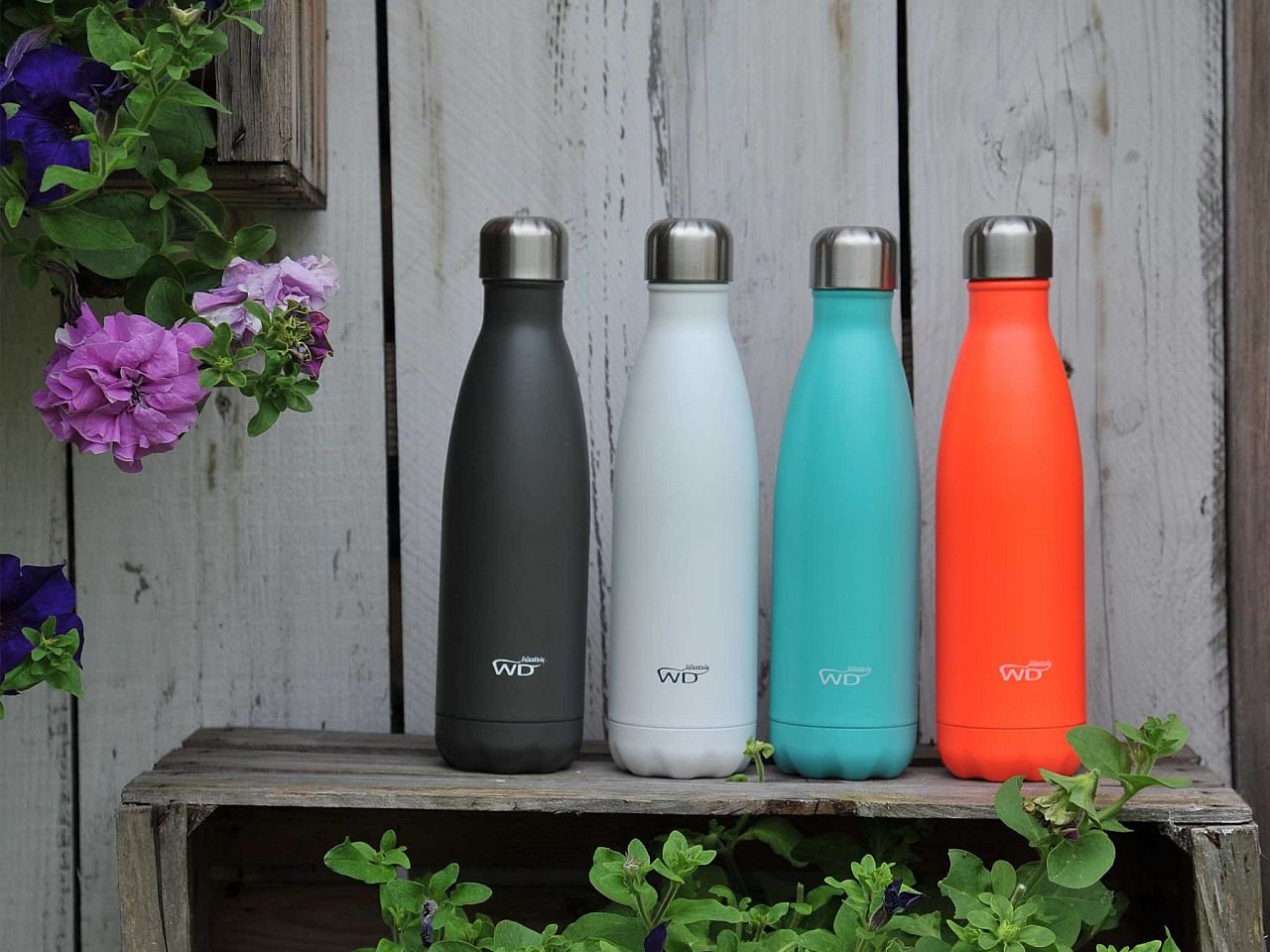 Bottiglia Terrmica in acciaio inox Capicità 500 Ml Arancione