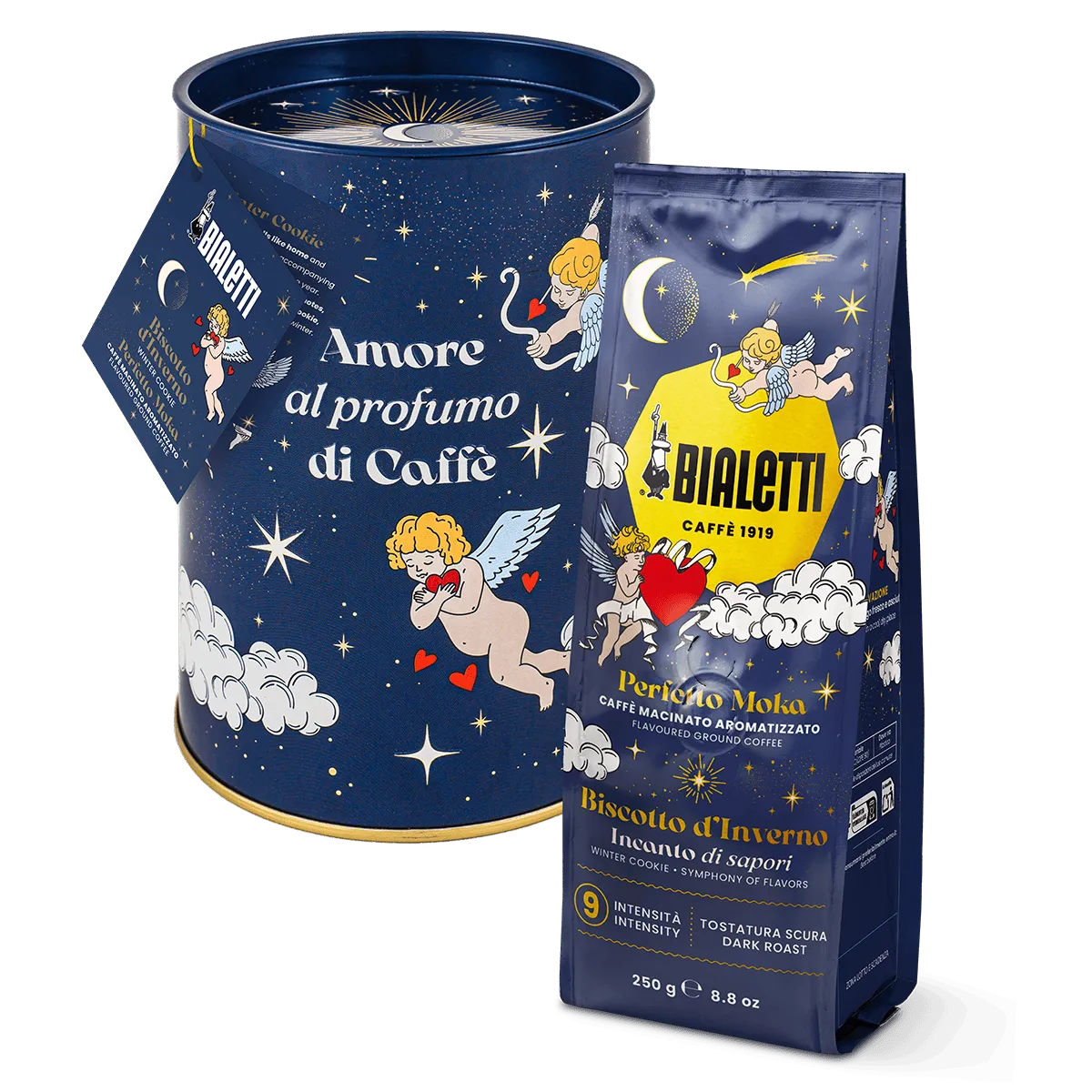 Barattolo di Latta + Perfetto MOKA al Biscotto d'inverno - Bialetti