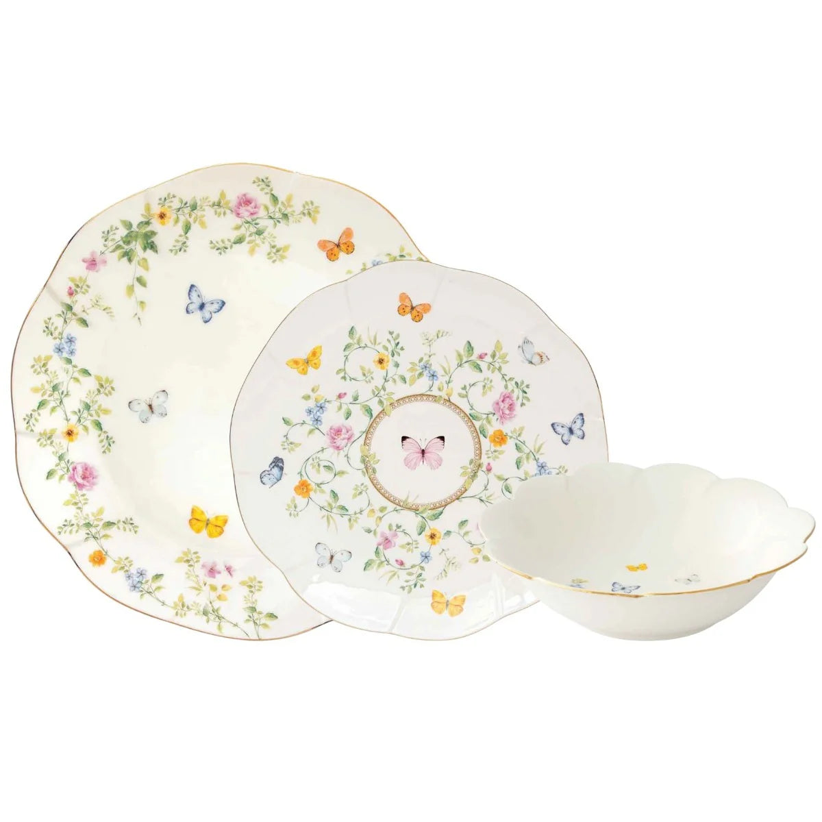 Set Piatti 18 PEZZI -  Dancing Butterflies - Easy Life