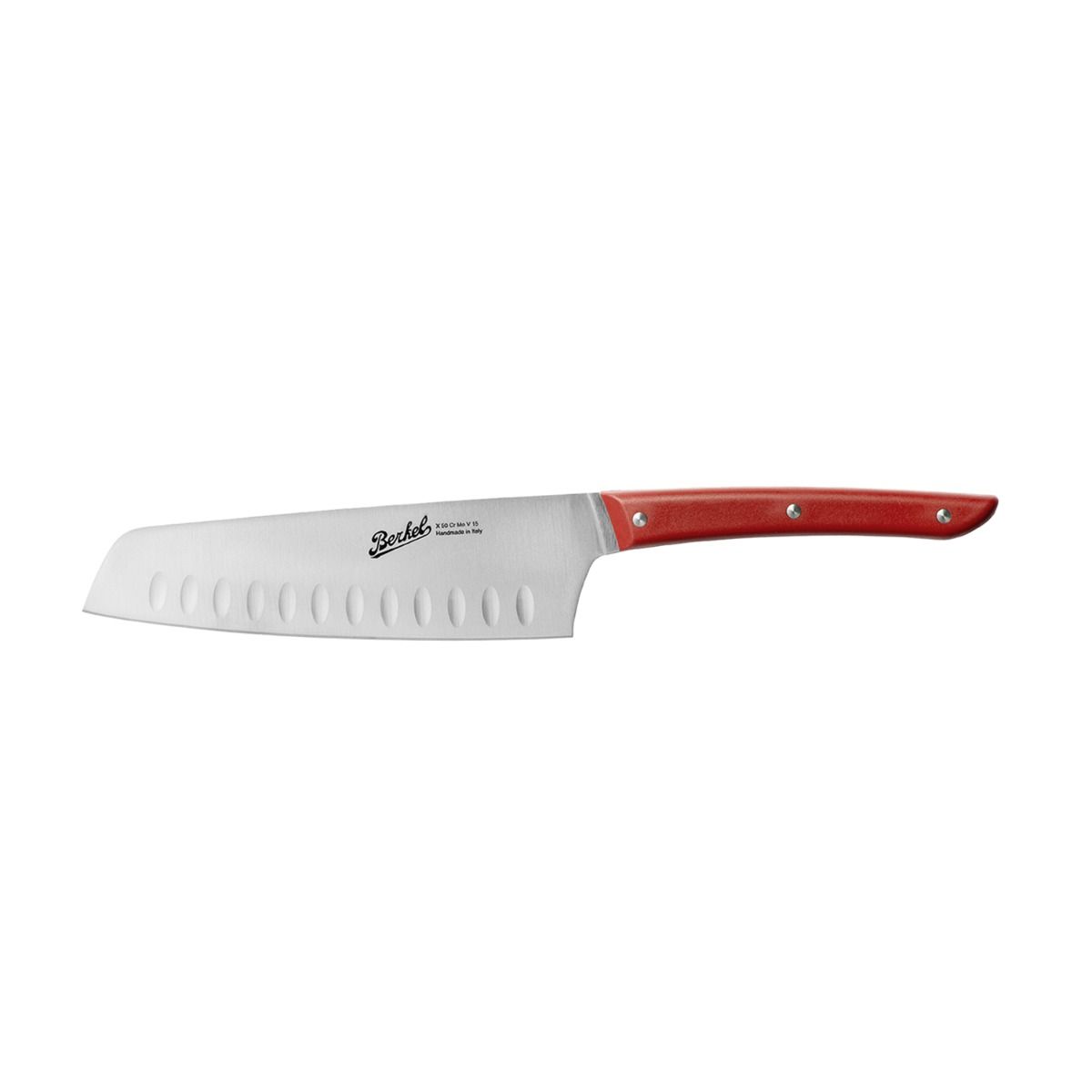 Coltello Santoku Colore Rosso 18 cm - Berkel