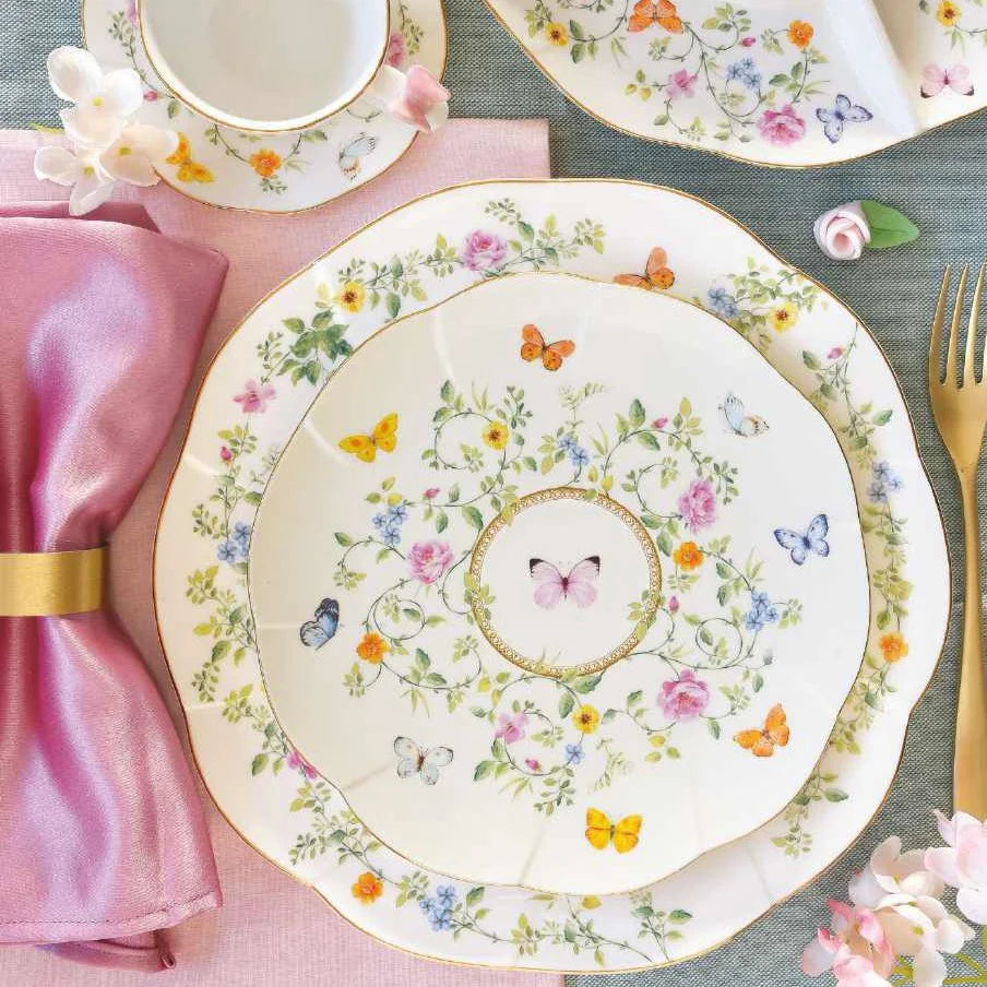 Set Piatti 18 PEZZI -  Dancing Butterflies - Easy Life