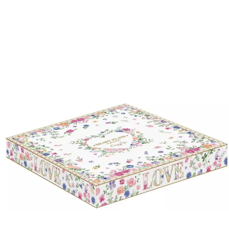 Piatto a cuore 20x19 cm in color box - Mon Amour - Easy Life