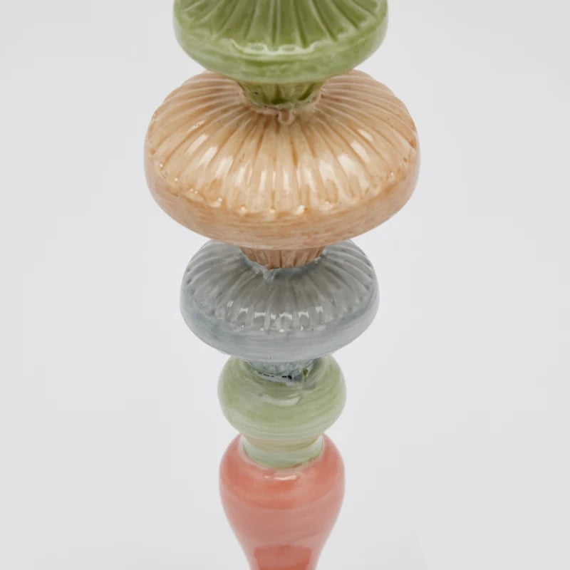 Portacandela Colormix H 36 Cm D 12 Cm Metallo Multicolor  - EDG