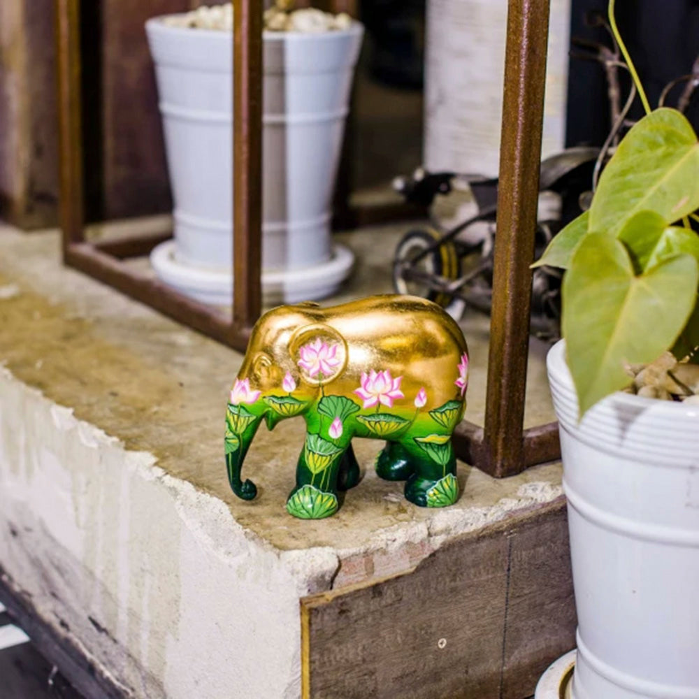 Elefante Golden Lotus 10 cm Elephant Parade - Onlylux