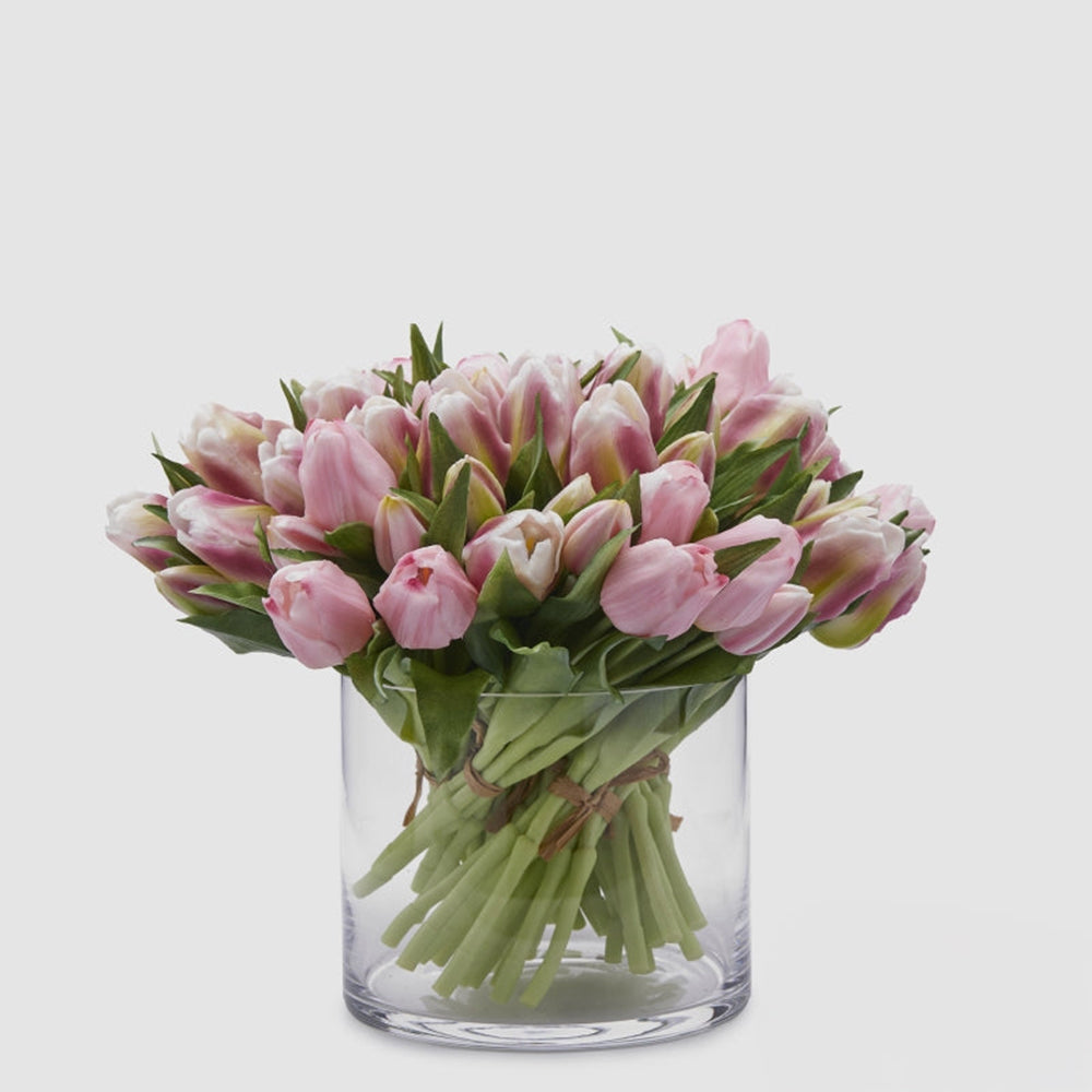 Bouquet 5 Tulipani Olis Ass. H 28 Cm Antique Pink 1 Pz- EDG