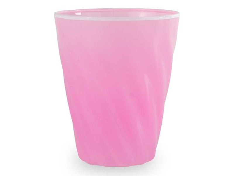 Set 4 bicchieri in vetro con bordi colorati. Capacità 200ml WD Lifestyle
