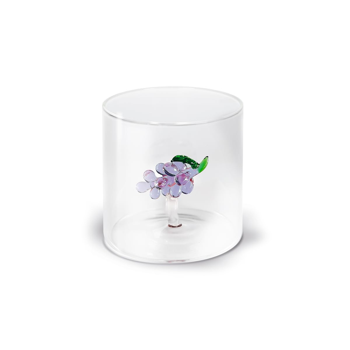 Bicchiere in vetro borosilicato in confezione regalo. Capacità: 250 ml Figura: uva WD Lifestyle