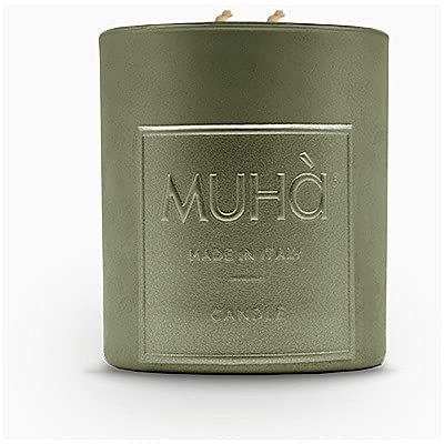 MUHA' | Candela Profumata in Vetro, Fragranza Mosto Supremo, Profumatore per Ambienti, Formato da 70 Gr