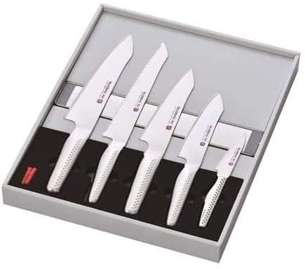 Set 5 coltelli Seri Ni + Barra Magnetica Global