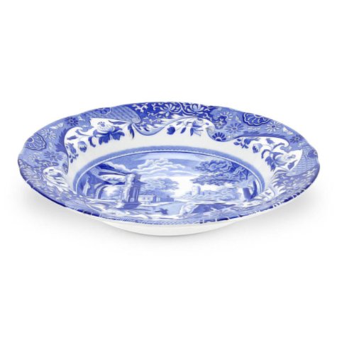 Blue Italian Rim Soup Bowls by Spode