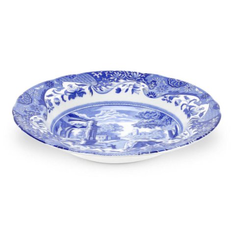 Spode Blue Italian Rim Soup Bowls by Spode