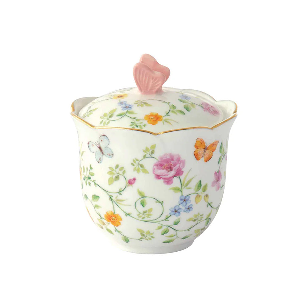 Zuccheriera in porcellana 220 ml in color box - Dancing Butterflies - Easy Life