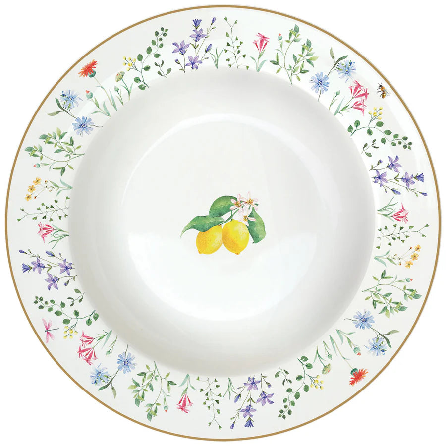 Set Piatti 18 PEZZI - Fleurs et Citrons - Easy Life