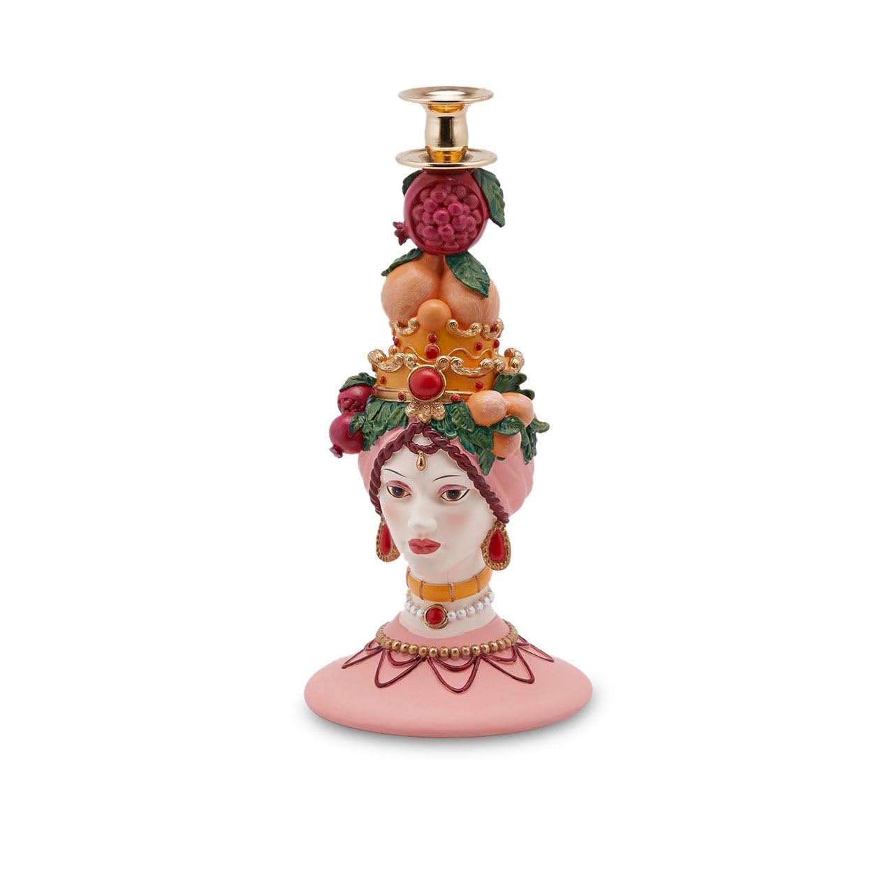 PORTACANDELE Sicily 36X17CM Decorazione Natale CASA Interni EDG