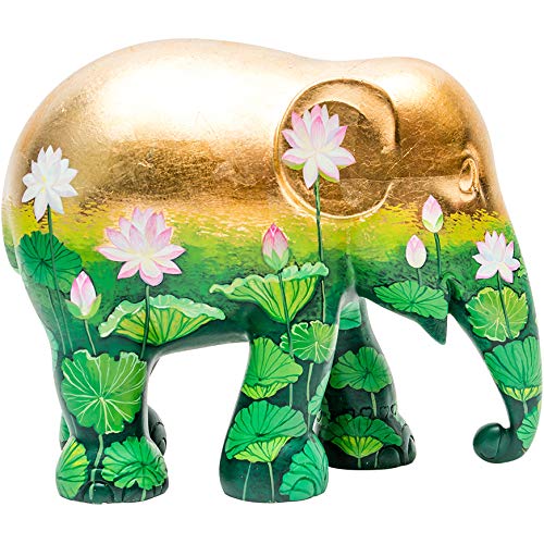 Elephant Parade Golden Lotus - Statua di Elefante Lavorata a Mano - 15 cm