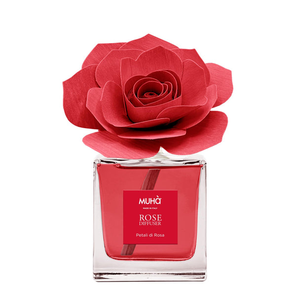 MUHA' Profumatore d'ambiente Rosa Diffuser Petali di Rosa 100 ml.