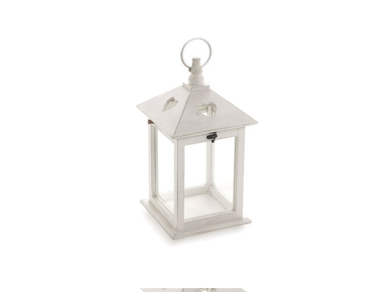 Lanterna in metallo bianca H.50cm Bruco