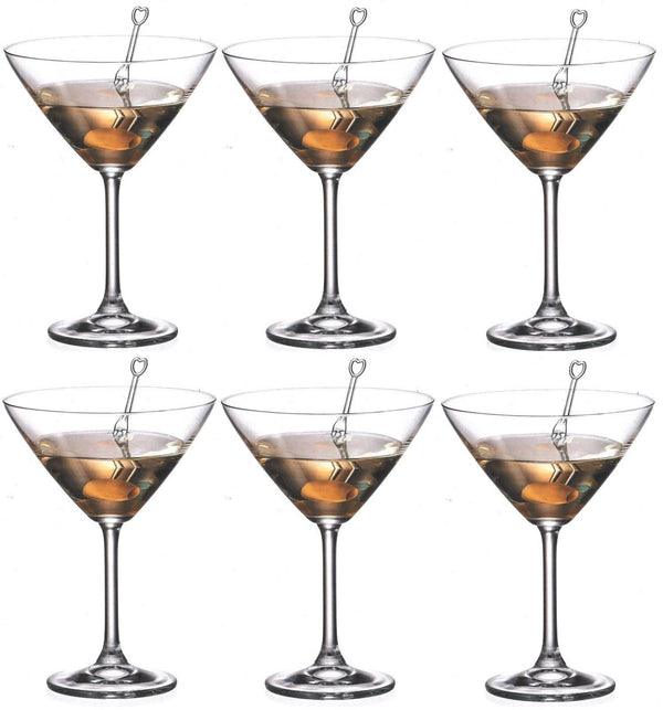 Set di 6 bicchieri da Martini Crystalite Bohemia in cristallo Colibri da cocktail da 280 ml