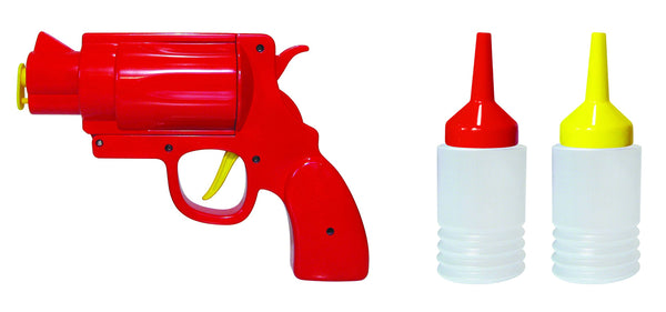 Pusher Sauce Gun Dispenser per Salse, Rosso