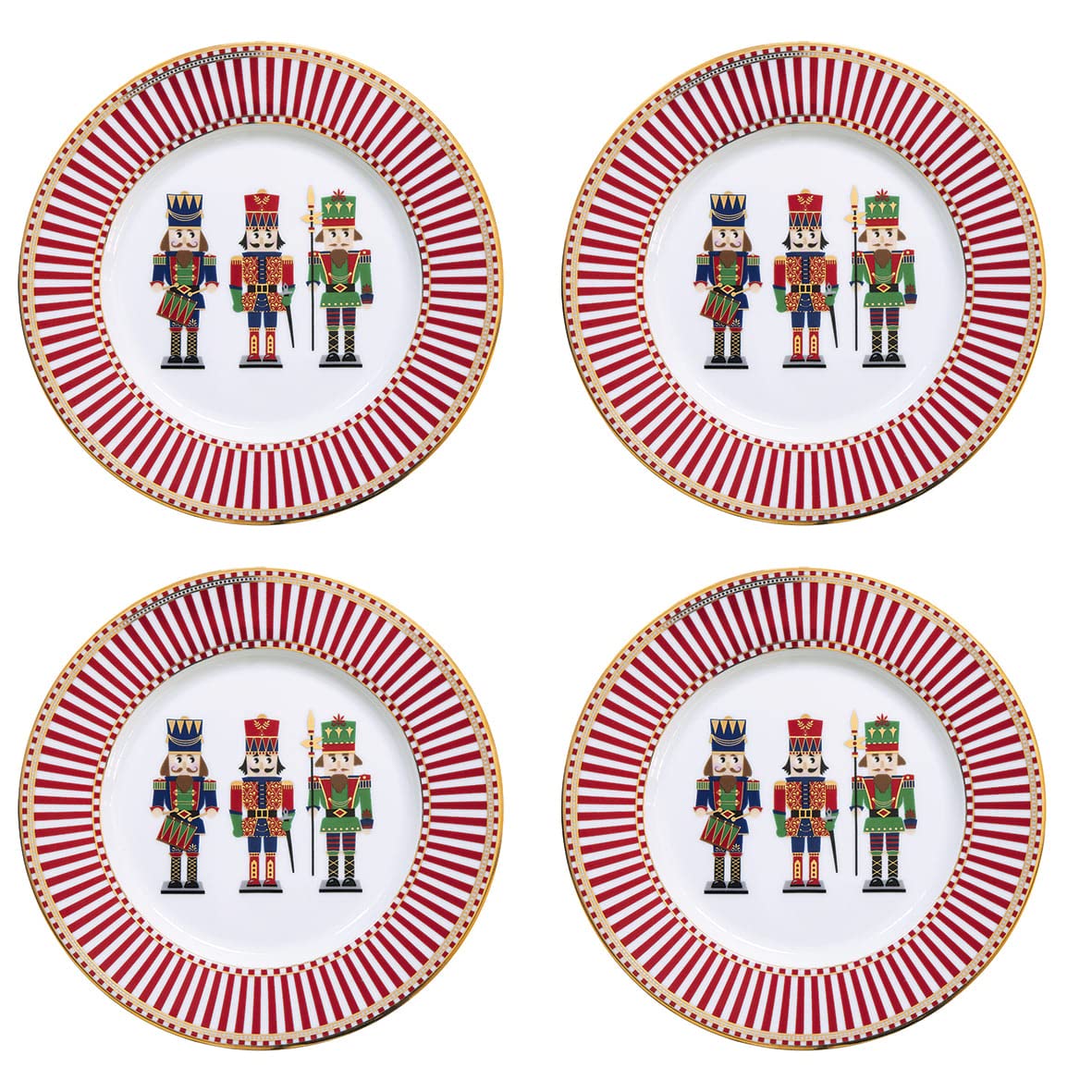 Set 4 piatti dessert NUTCRACKERS Easy Life