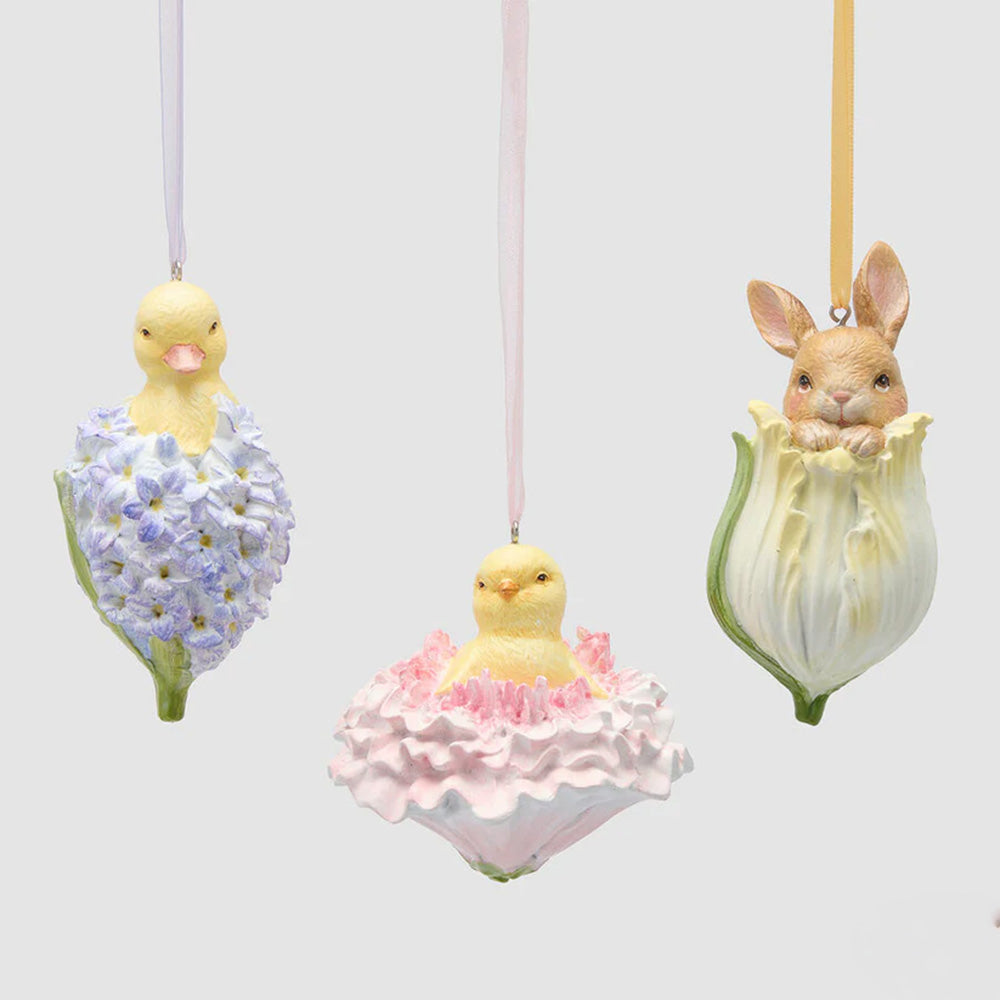 Decoro Animali da Appendere 3 Colori Assortiti H. 11cm - EDG