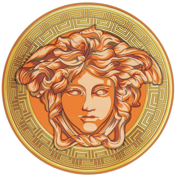 Piatto Segnaposto VERSACE Medusa Amplified Orange Coin 33cm 19335-403760-10263