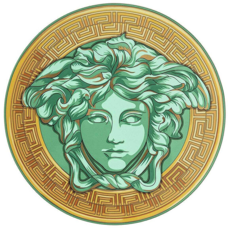 Piatto Segnaposto VERSACE Medusa Amplified Green Coin 33cm 19335-403762-10263