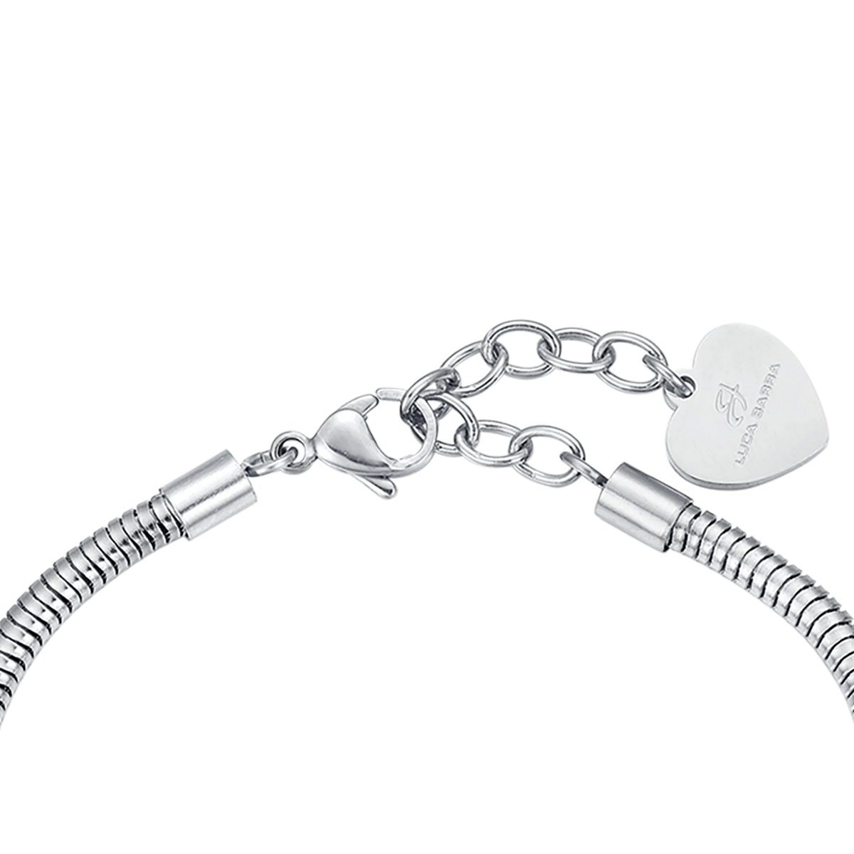 Bracciale donna in acciaio stella con cristalli bianchi - Luca Barra