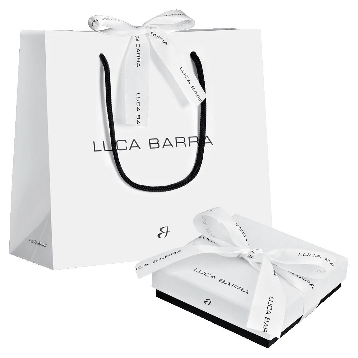 Bracciale donna in acciaio con nodo e zirconi verdi - Luca Barra