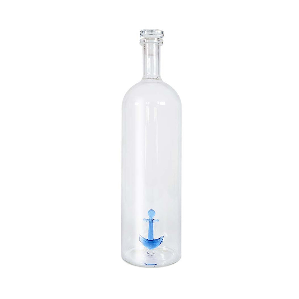 Bottiglia Figura Colorata in Vetro Borosilicato con tappo L'ancora  1.2L WD Lifestyle