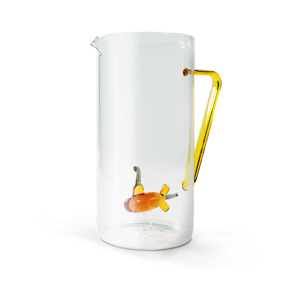 Brocca in Vetro Borosilicato Decoro Sottomarino 1.2 L - WD Lifestyle