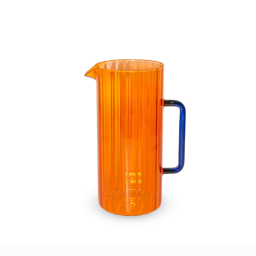 Caraffa in vetro colorata. Colore arancione WD Lifestyle