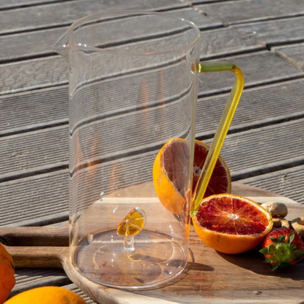 Caraffa Vetro Borosilicato decoro Arancia 1.2 L - WD Lifestyle